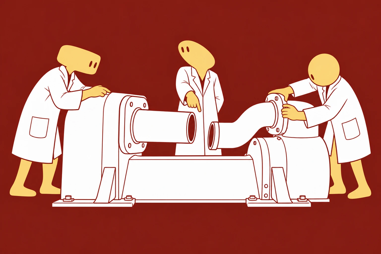 Creatures install two components on one chassis, but their outlet and inlet do not line up.